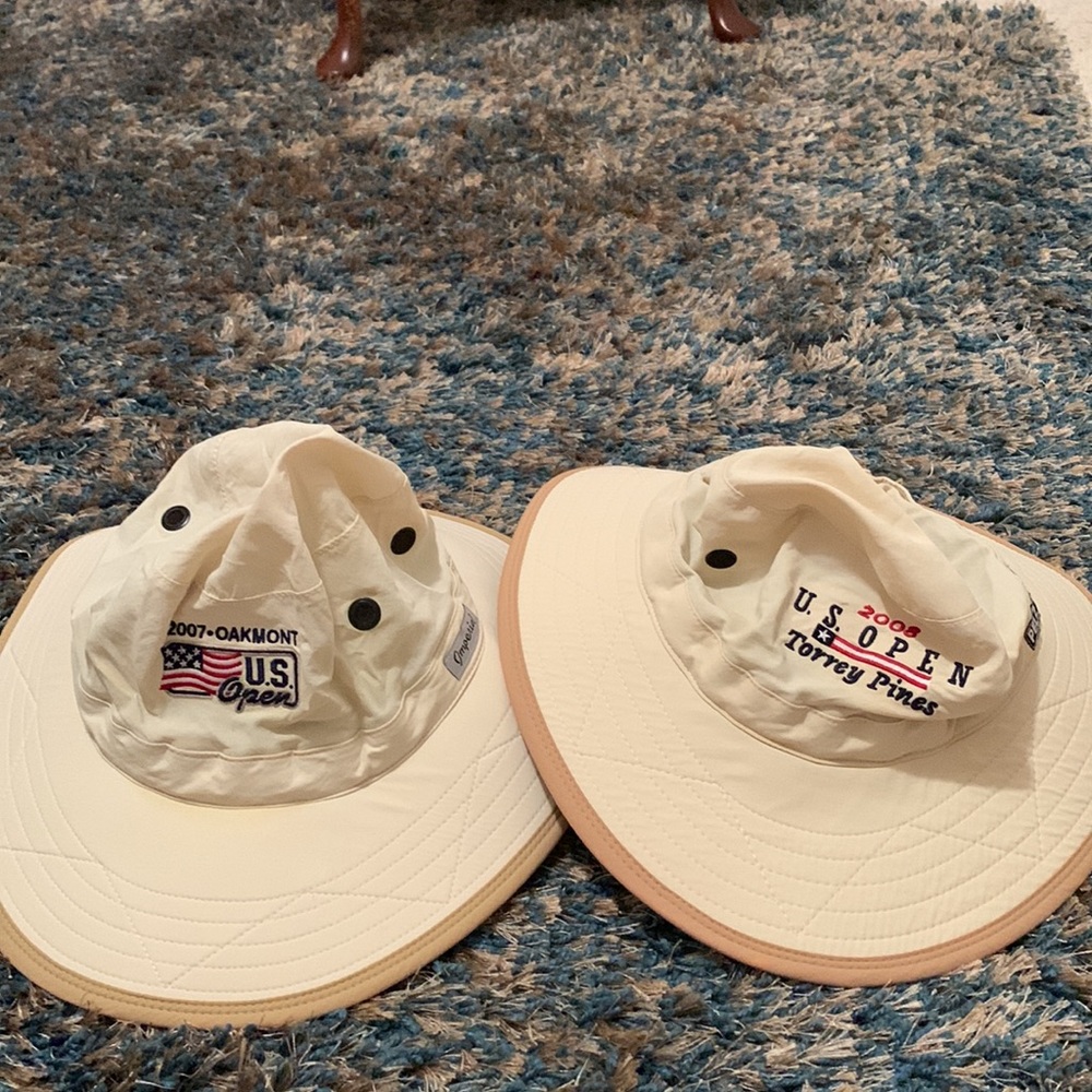 Two (2) Imperial bucket golf fish L hats  Oakmont US Open Torrey Pines US Open
